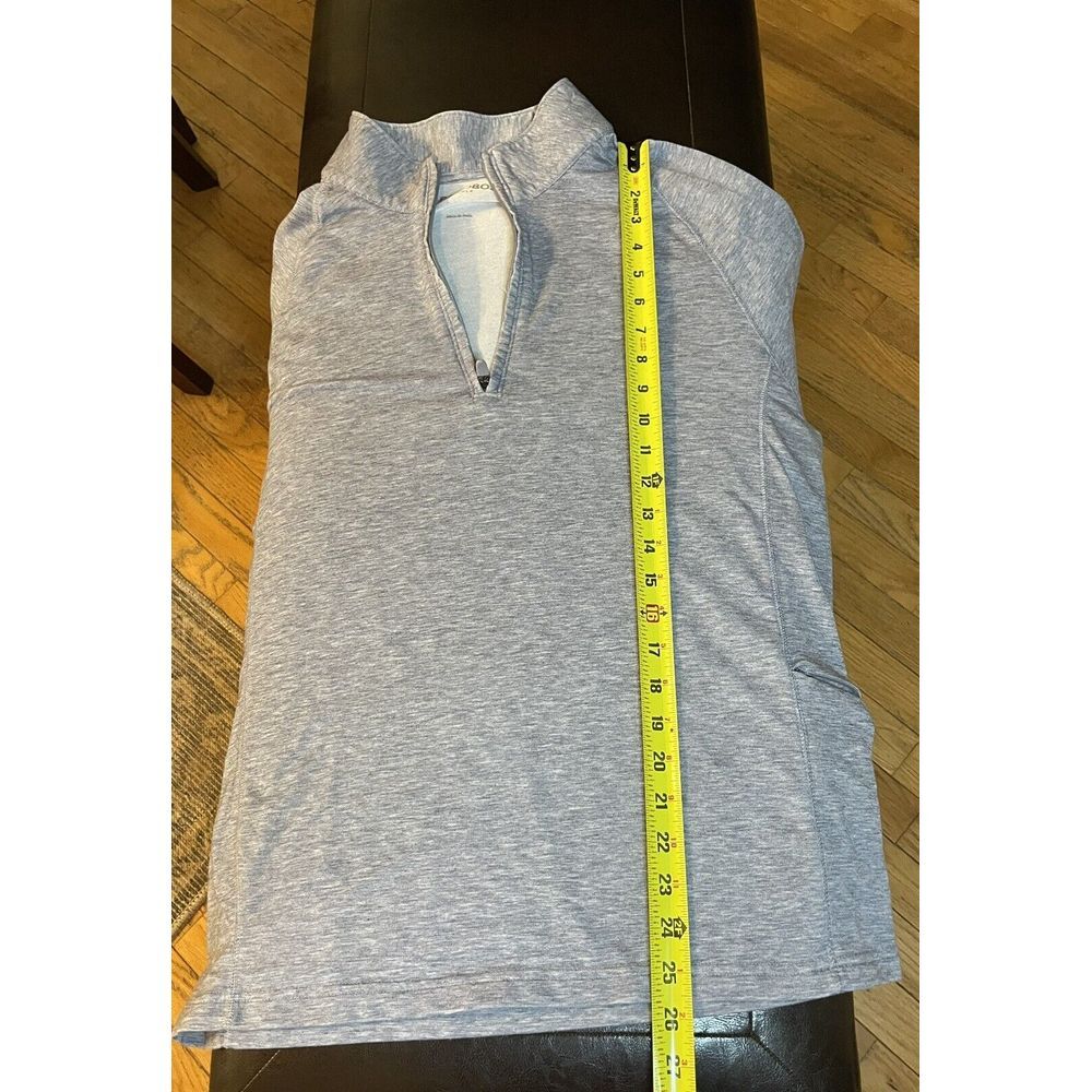 Bonobos 1/4 Zip Pullover Golf Shirt Men's Sz M Gray One Zip Pocket - Picture 7 of 7